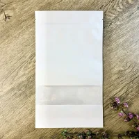 Дой-пак білий крафт & вікно 140x240 мм 50 шт.