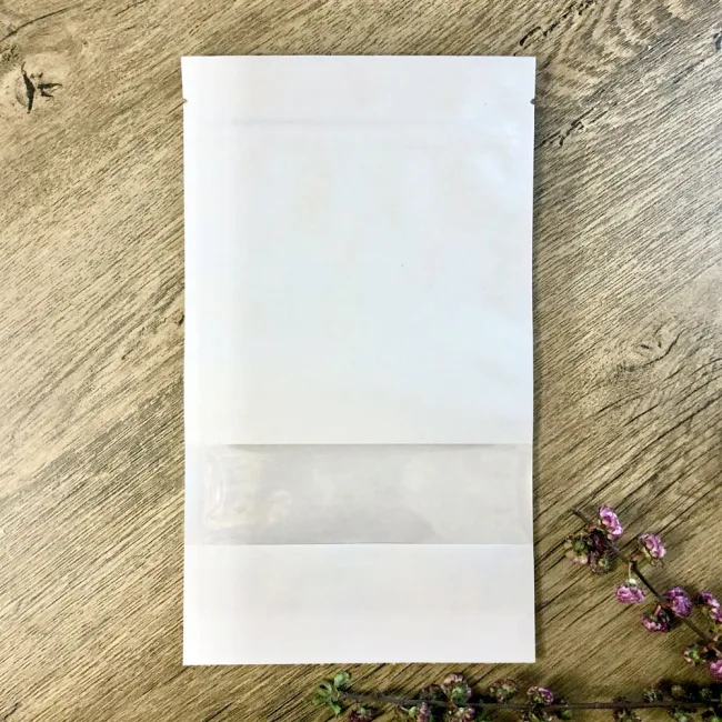 Дой-пак білий крафт & вікно 140x240 мм 50 шт. — 1