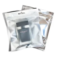 Тришовний zip-пакет срібло & матова стінка 160x190 мм 100 шт.