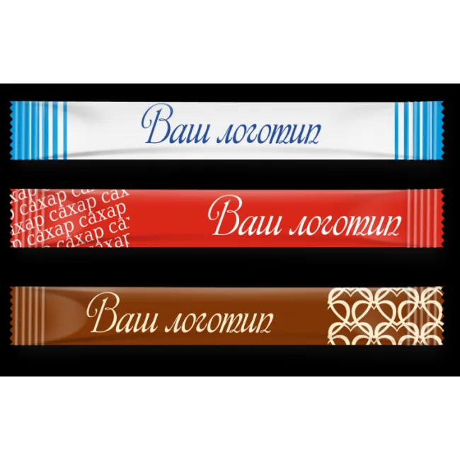 Цукор в стіках 5 г з вашим логотипом 10000 шт. 50 кг — 1