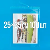 Поліпропіленовий пакет з липким клапаном 250x350 мм 100 шт.