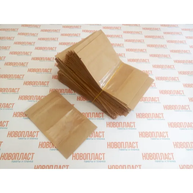 Дой-пак крафт & окно 80x130 мм 100 шт. — 3