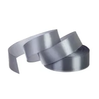 Лента атласная серебристо-серая (59) 25 мм x 23 м