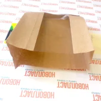 Бумажный пакет саше с окном 210x140x60 мм 100 шт.