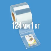 Термоусадочная пленка ПВХ 1 кг рукав 124 мм 35 мкм 81 м