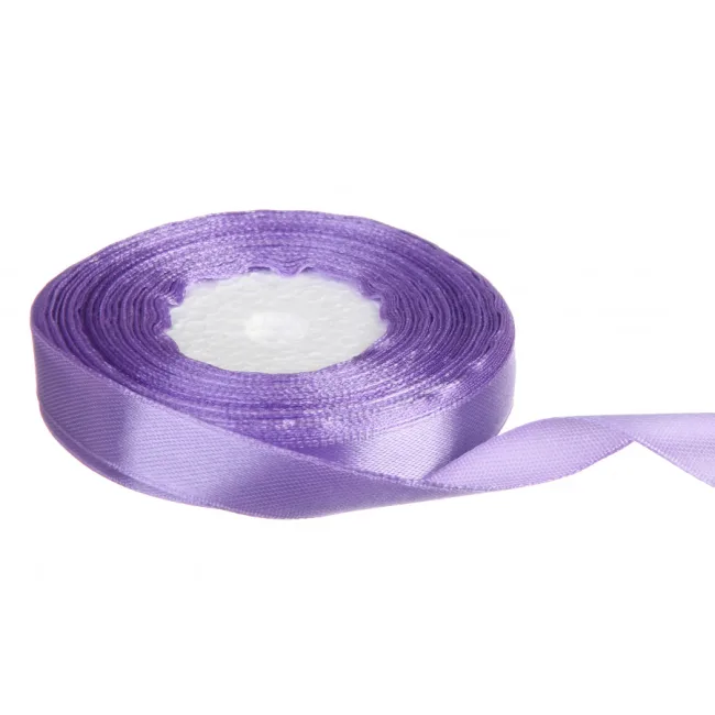 Лента атласная фиалковая (21) 12 мм x 23 м — 2