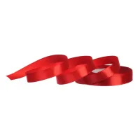 Лента атласная красная (26) 12 мм x 23 м