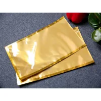 Вакуумный пакет гладкий с золотой подложкой 100x150 мм 100 шт.